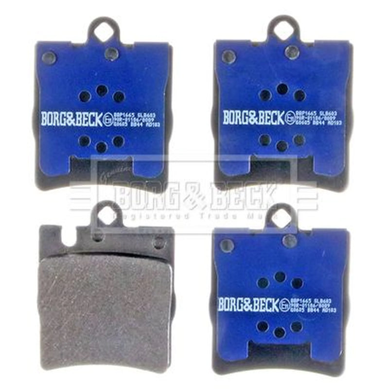 Borg & Beck 4 x Rear Brake Pad Set BBP1665