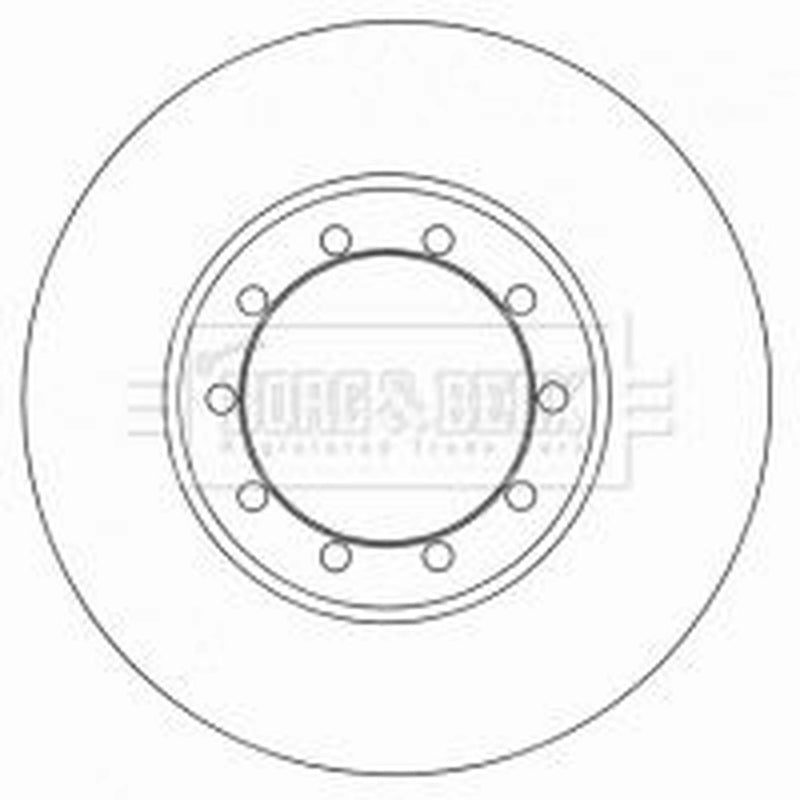 Borg & Beck 2 x Solid Rear Brake Discs BBD4566