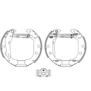 Mintex Brake Shoe Set Axle Kit MSP180