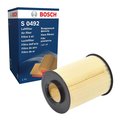 Genuine Bosch Car Air Filter S0492 Fits Ford Kuga Tdci - 2.0 - 14-19 F026400492 Bosch  - Town Parts