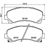 DON Front Brake Pad Set PCP1980