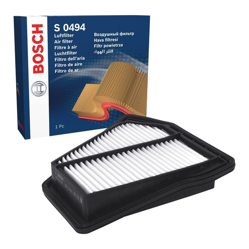 Genuine Bosch Car Air Filter S0494 Fits Honda Cr-V I-Dtec - 2.2 - 09-14 F0264004 Bosch  - Town Parts