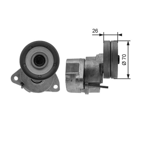 Gates Auxiliary Belt Tensioner T38154