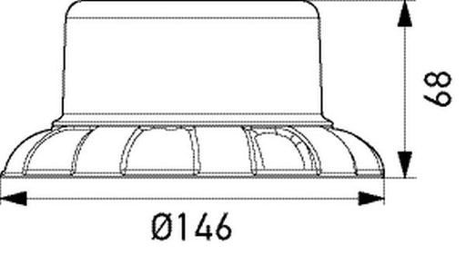 Hella 2XD 066 146-001 Strobe-type Beacon