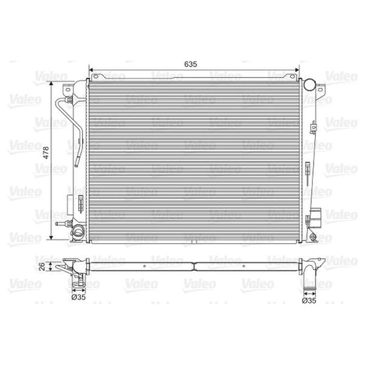 Valeo Engine Radiator 701600