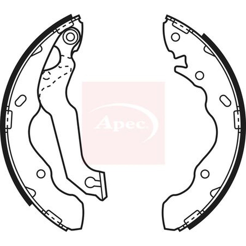 Apec Brake Shoe Set Axle Kit SHU643