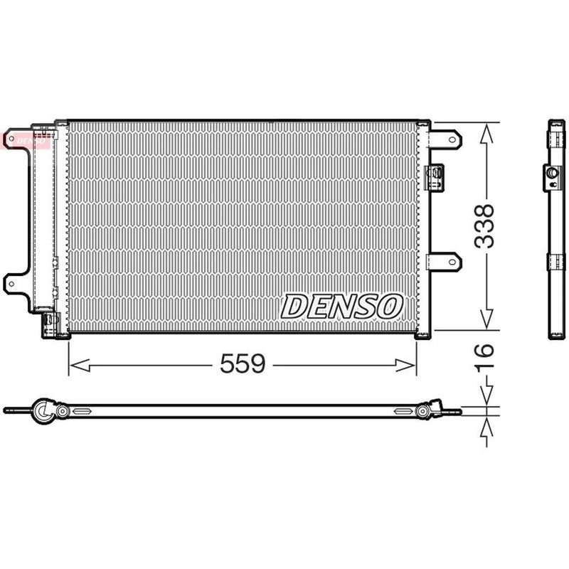 Denso Air Conditioning Condenser DCN12007