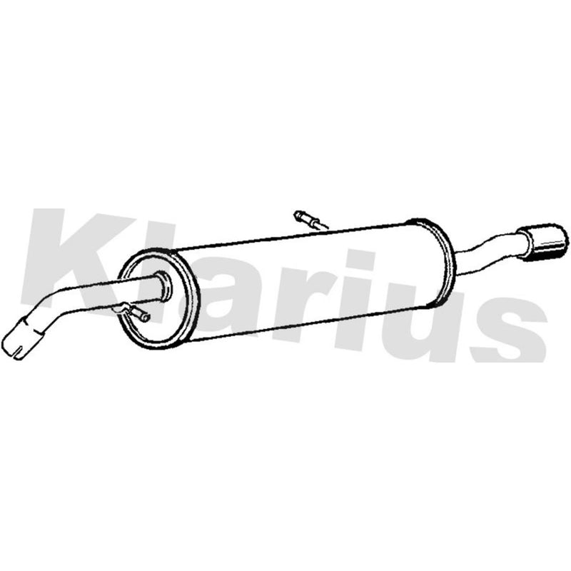 Klarius Box With Tail Pipe Rear PG793G