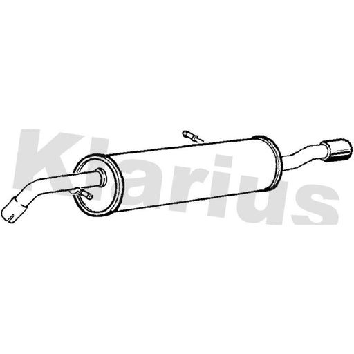 Klarius Box With Tail Pipe Rear PG793G