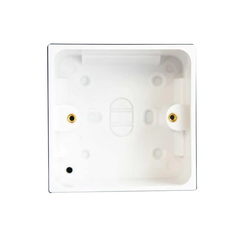Dencon Pattress Box with Earth 1-Gang 45mm - 8901NB
