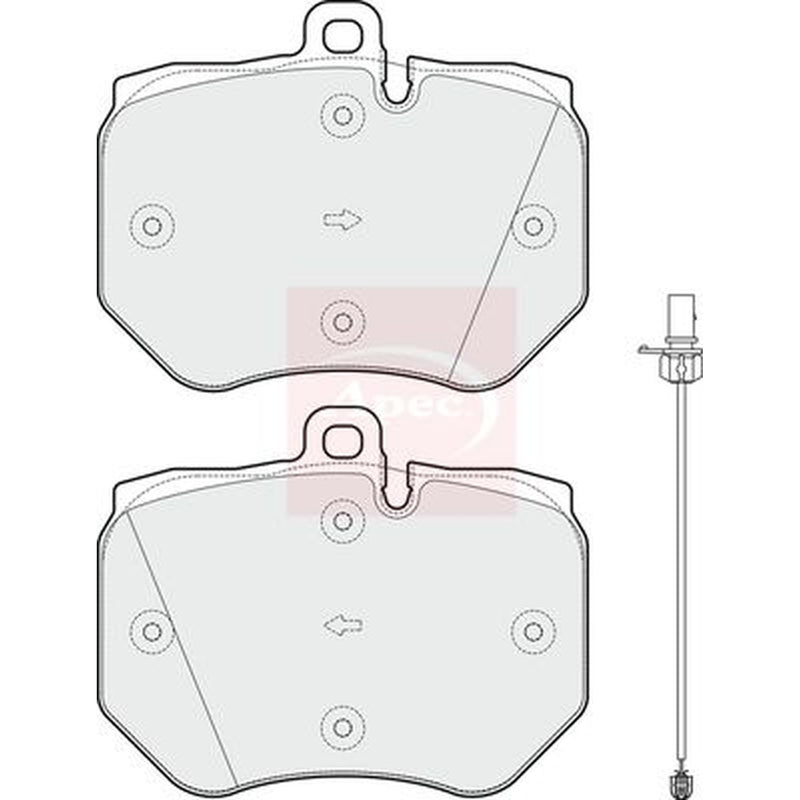 Apec Front Brake Pad Set PAD1833