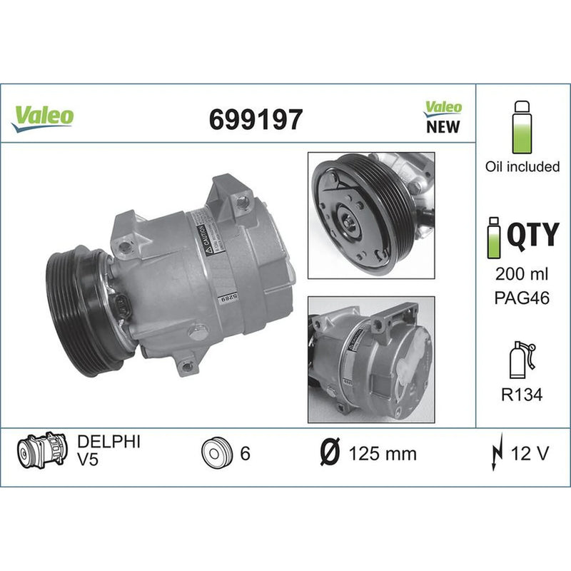 Valeo Air Conditioning Compressor 699197