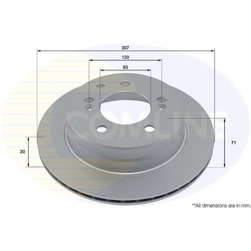 Comline 2 x Rear Brake Discs ADC4094V