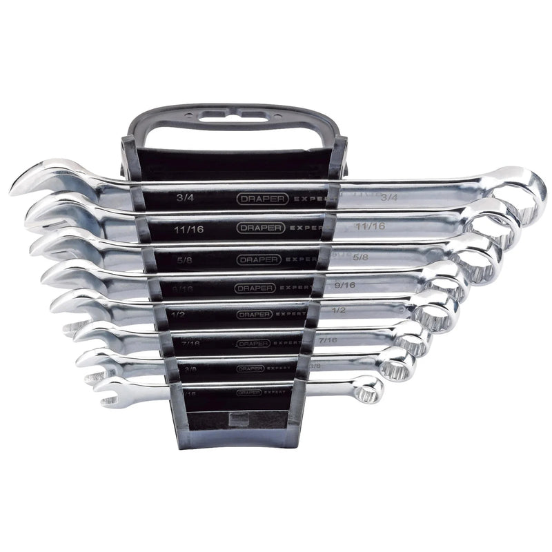 Draper Expert Combination Spanner Set 8 Piece Cranked Ring End