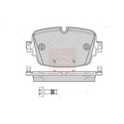 Apec Rear Brake Pad Set PAD2616