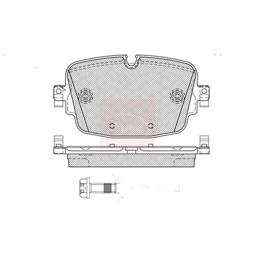 Apec Rear Brake Pad Set PAD2616