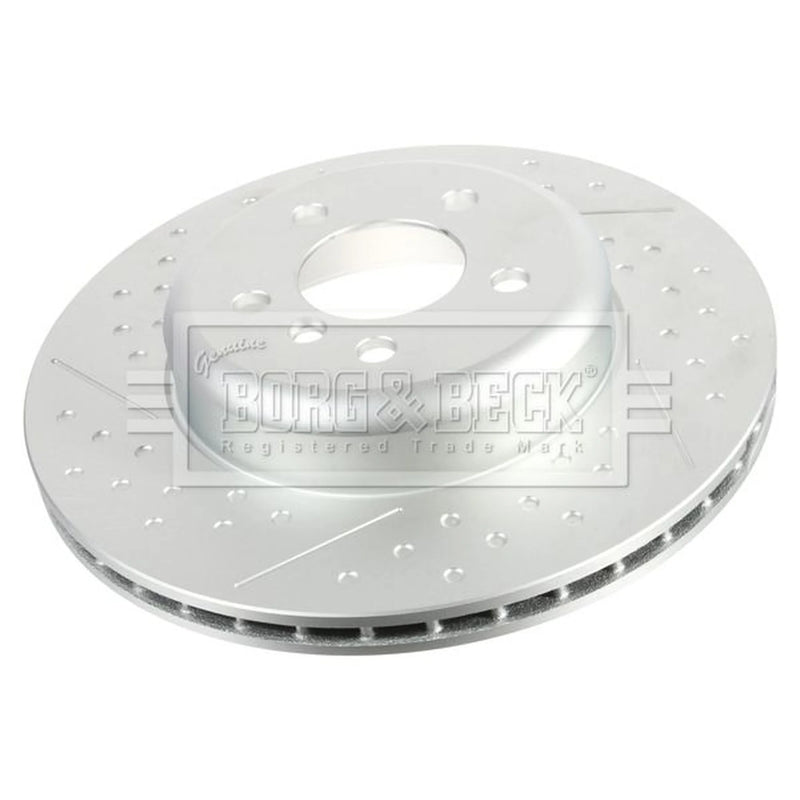 Borg & Beck 2 x Perforated/Vented Rear Brake Discs BBD7009S