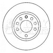 Key Parts 2 x Vented Front Brake Discs KBD4580