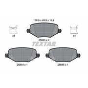 Textar Rear Brake Pad Set 2584301