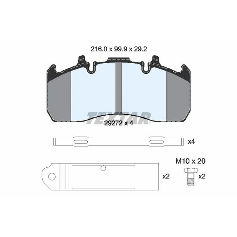 Textar Front Brake Pad Set 2927203