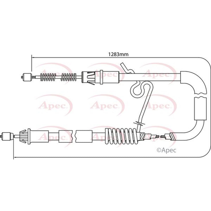 Apec Handbrake Cable Right Rear CAB1204