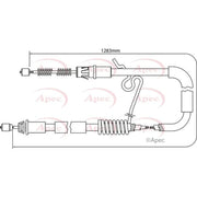 Apec Handbrake Cable Right Rear CAB1204