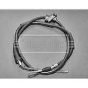 Borg & Beck Handbrake Cable Left Rear BKB1078