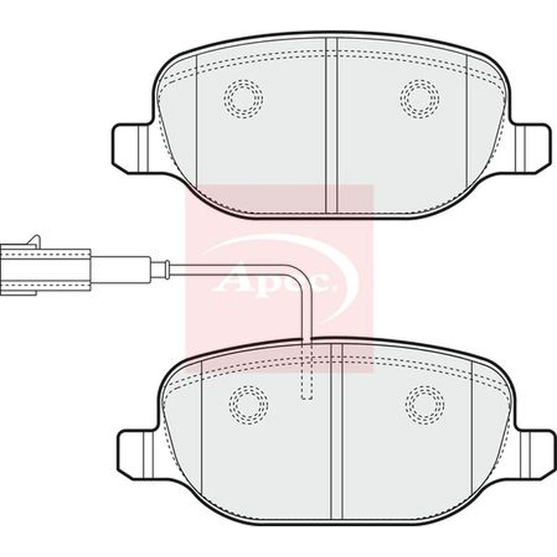 Apec Rear Brake Pad Set PAD1791