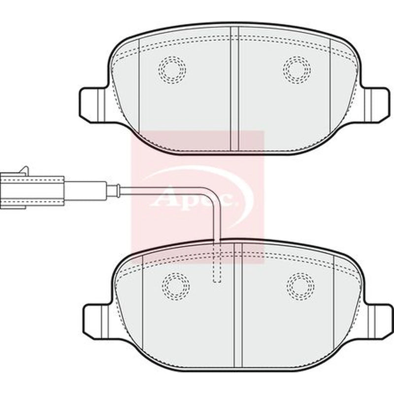 Apec Rear Brake Pad Set PAD1791
