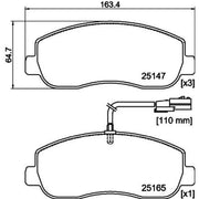 Mintex Front Brake Pad Set MDB4557
