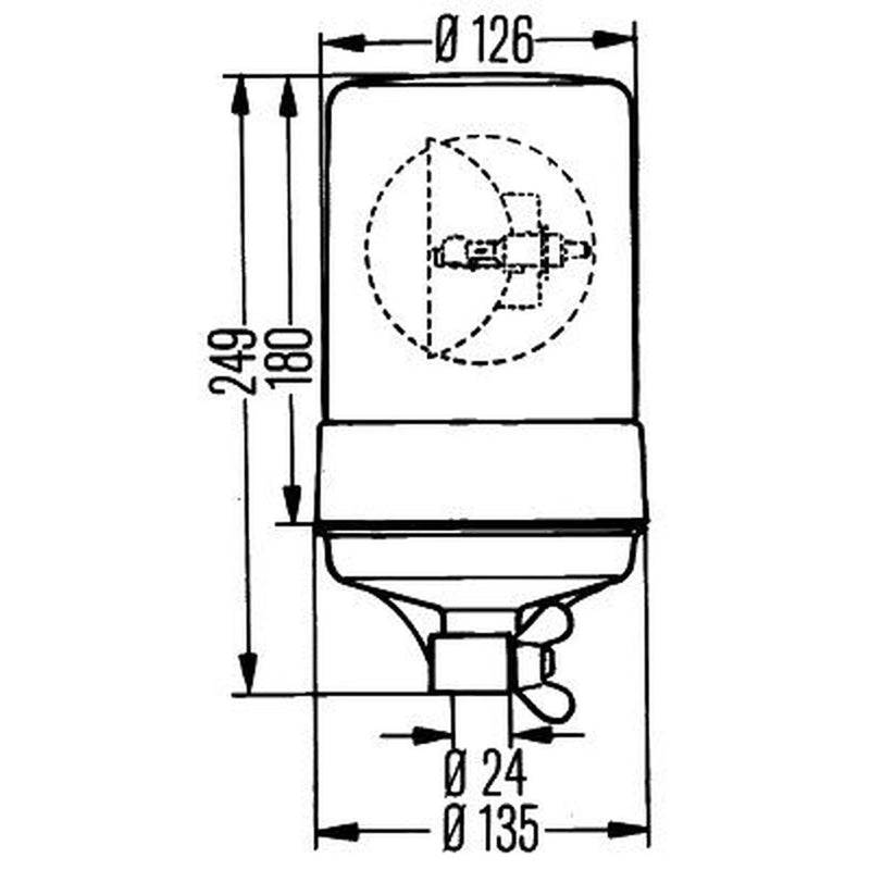 Hella Rotating Beacon Wide High 2RL 004 957-111
