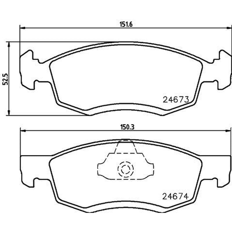 DON Front Brake Pad Set PCP1445