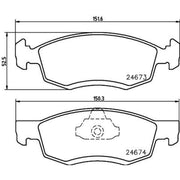 DON Front Brake Pad Set PCP1445