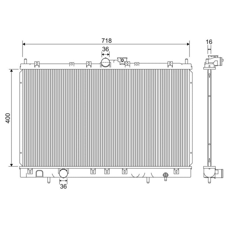 Valeo Engine Radiator 701235