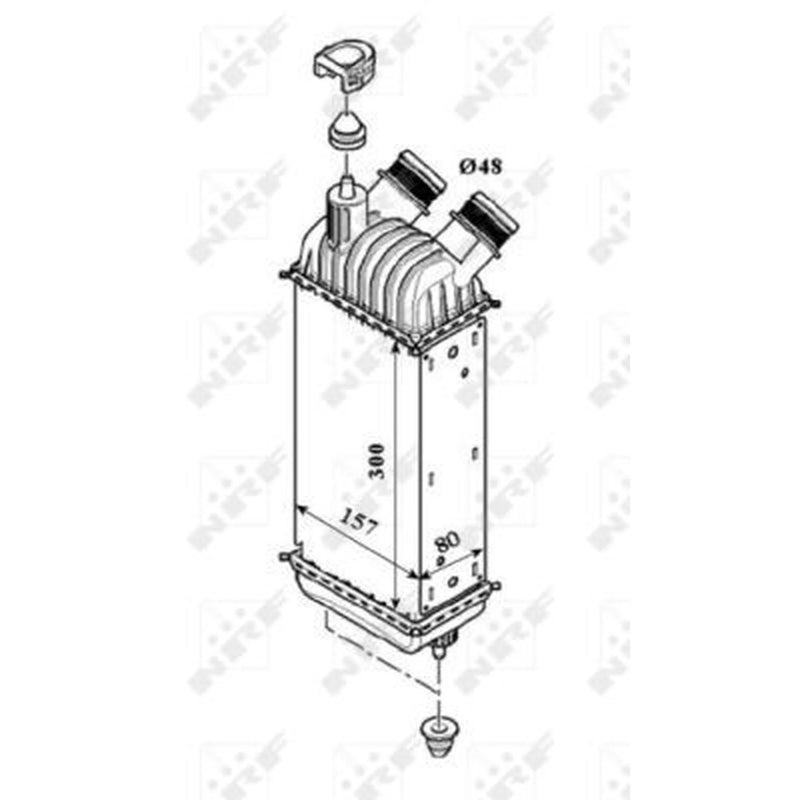 NRF Intercooler (Charge Air Cooler) 30193