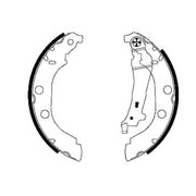 Mintex Brake Shoe Set Axle Kit MFR408