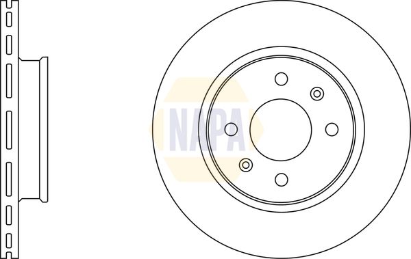 NAPA Brake Disc Set Vented