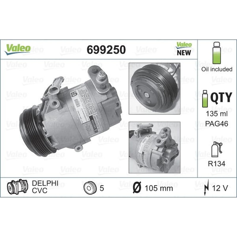 Valeo Air Conditioning Compressor 699250