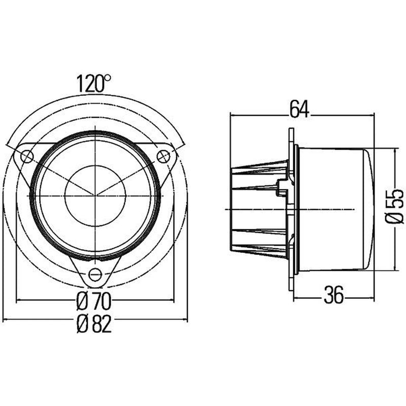 Hella Lamp B MD24 2DA 2DA 011 172-461 1529503 2DA 011 172-461