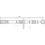 Apec Brake Hydraulic Hose Line Front HOS3074