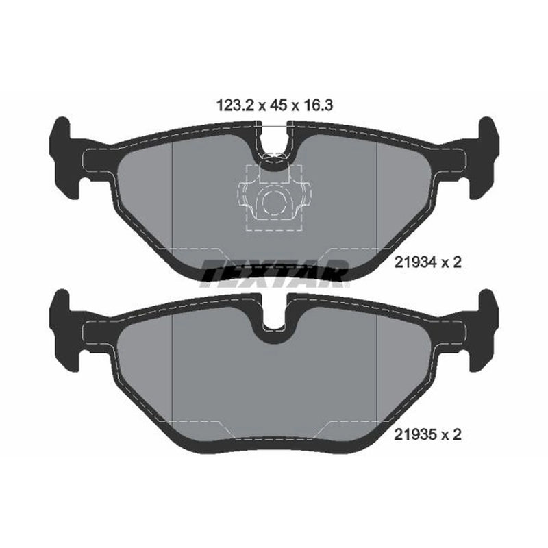 Textar Rear Brake Pad Set 2193404