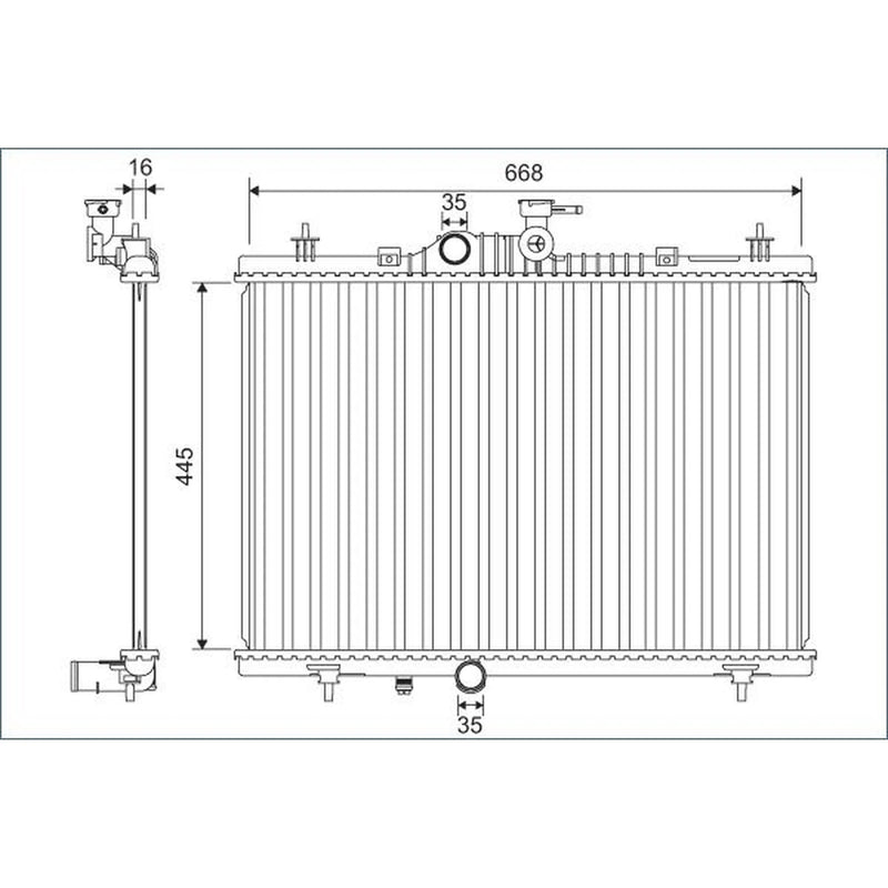 Valeo Engine Radiator 701164