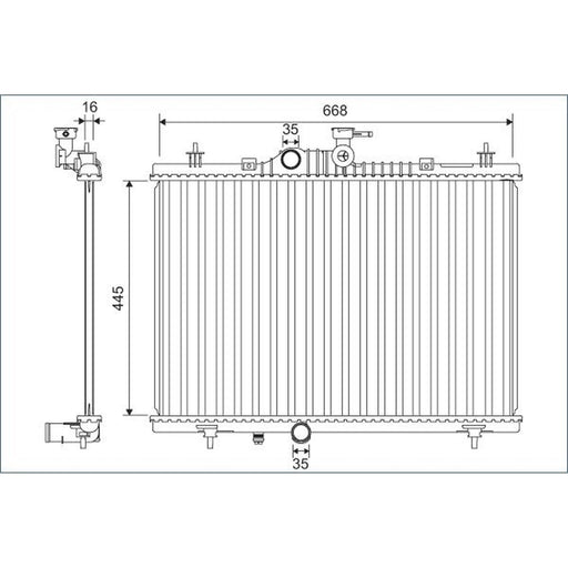 Valeo Engine Radiator 701164