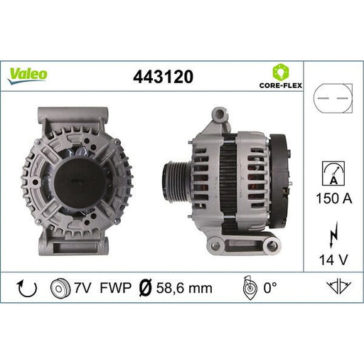 Valeo Car Alternator 12V 443120