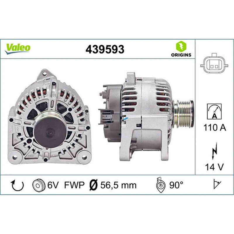 Valeo Car Alternator 12V 439593