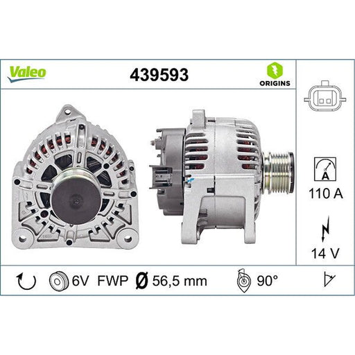 Valeo Car Alternator 12V 439593