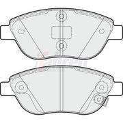 Fahren Front Brake Pad Set FBP3553