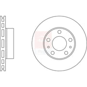 Apec 2 x Vented Front Brake Discs SDK6192