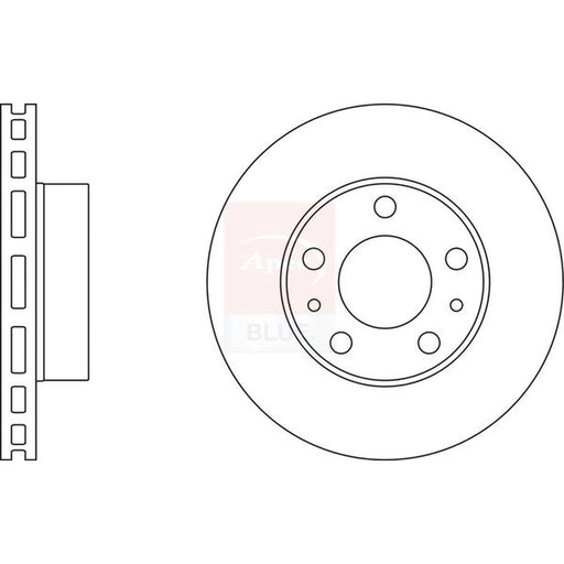 Apec 2 x Vented Front Brake Discs SDK6192