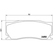 Brembo 4 x Front Brake Pad Set P36023